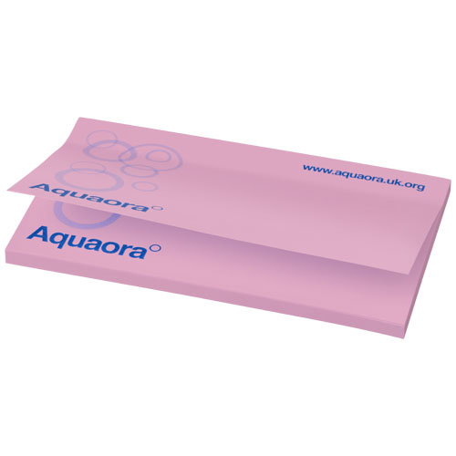 Bloc-notes repositionnables personnalisés 12,7 x 7,5 cm Rose clair